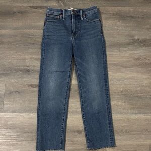 Madewell Women's Ankle Jeans in Deep Blue